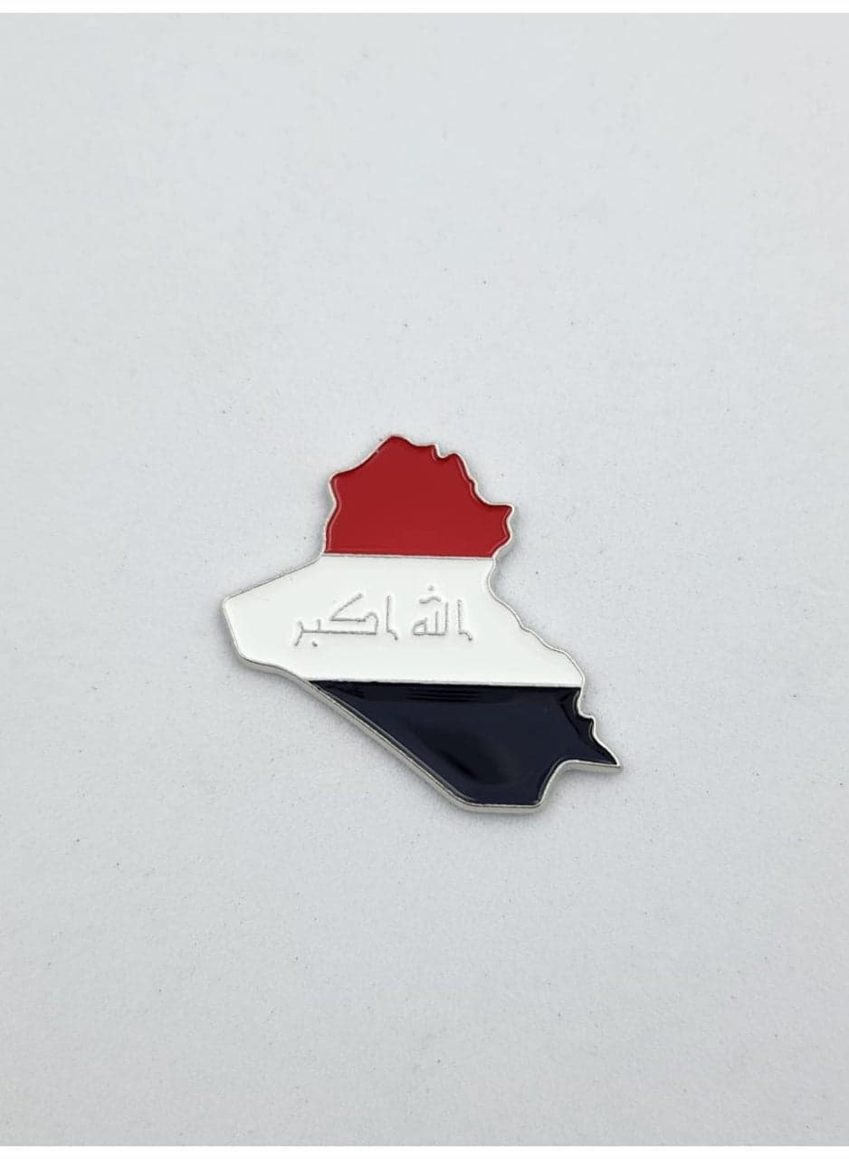 Iraq Map Country Metal Sticker for Mobile, Laptop Accessories Fans Stickers Display for,I pad, Backpacks, and Collectors Walls, Doors, Cars, Trucks, Motorcycle