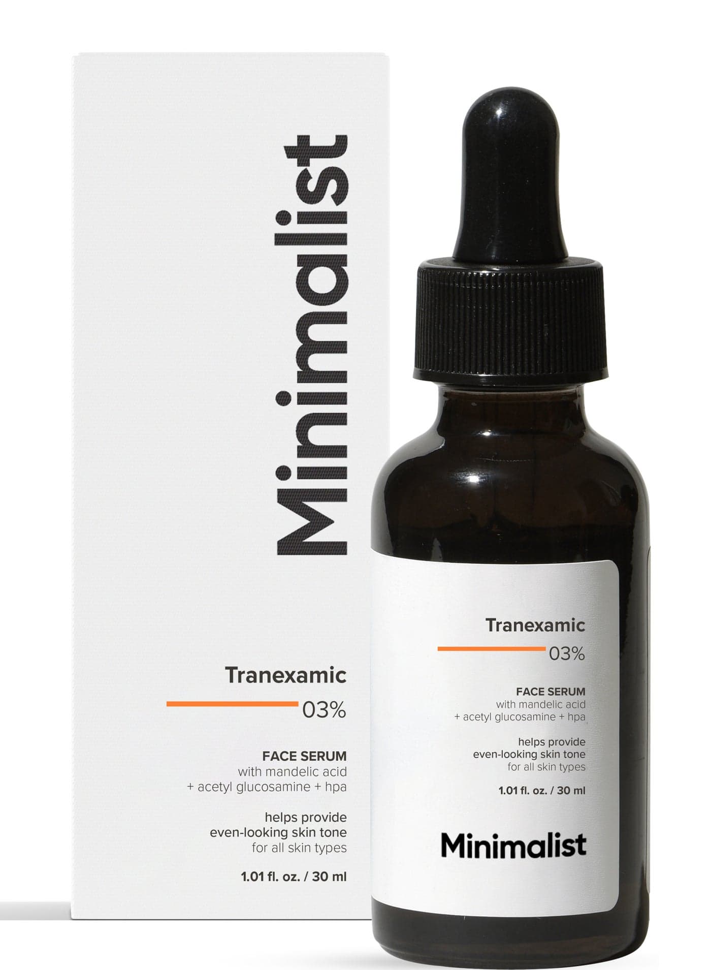 3% Tranexamic Acid Face Serum for PIE, PIH and Acne Scars | Face Serum with HPA to help provide even looking skin tone