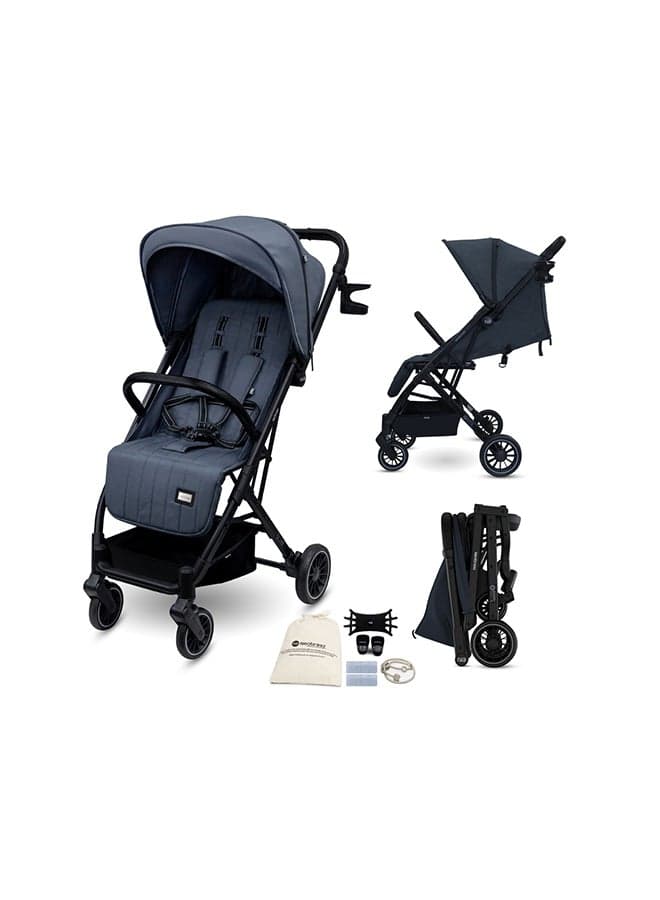 PENTA Compact Lightweight Travel Toddler Kids Baby Stroller W/Cup Holder, Baby Trolley Handle Pushchair, Quick Fold And Auto lock, Waterproof UPF 50+ Canopy 0-3yrs, 15kg, 3yrs Warranty