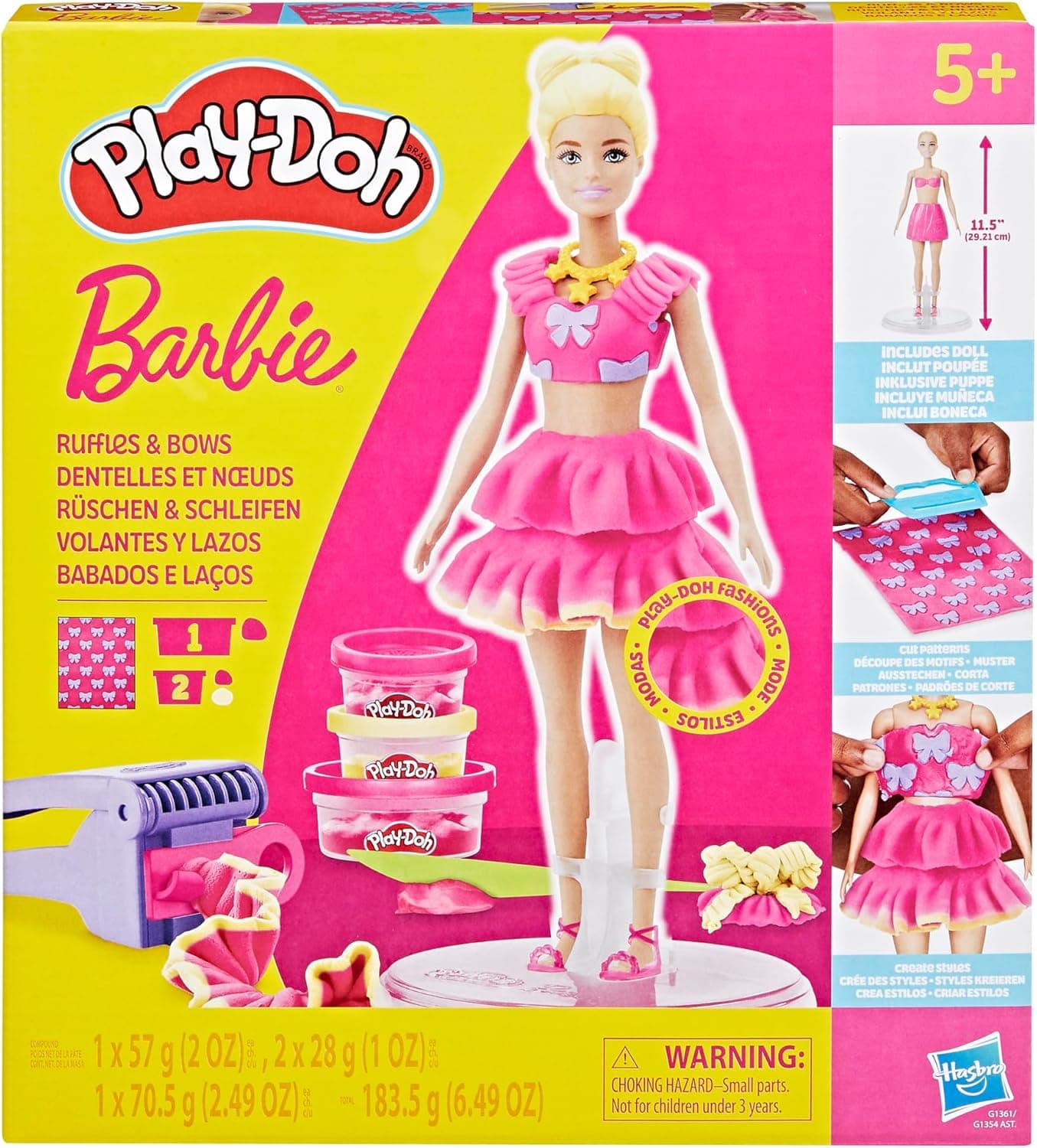 0Barbie Ruffles and Bows Set with Doll and Fashion Accessories