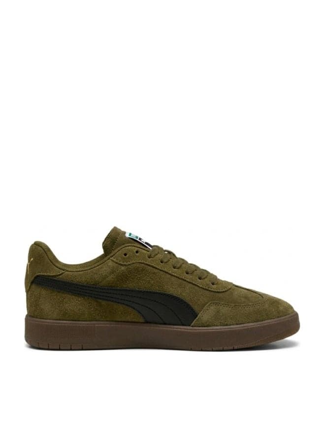 Ascenso Unisex Green Suede Sneakers