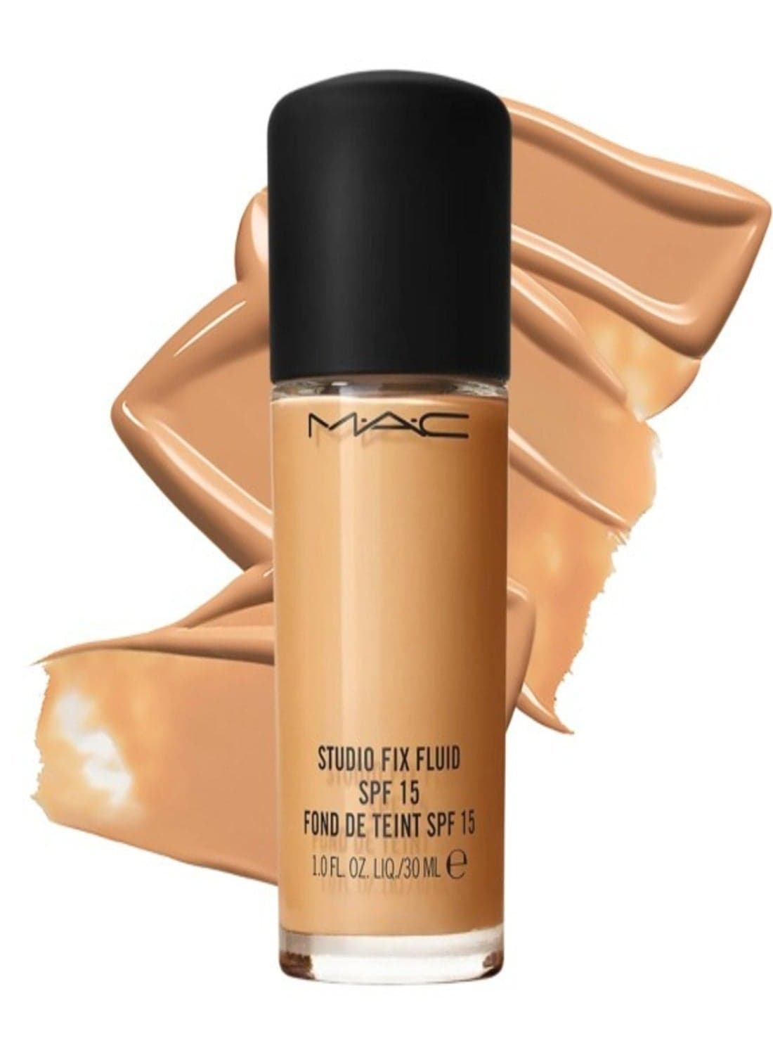 MAC Studio Fix Fluid SPF 15 Foundation NC35 – 24HR Long-Wear, Matte Finish, Oil Control, Medium-to-Full Coverage
