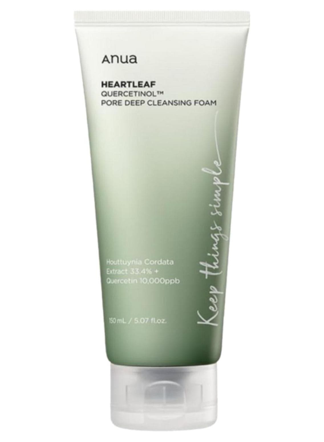 Heartleaf Quercetinol Pore Deep Cleansing Foam White 150ml