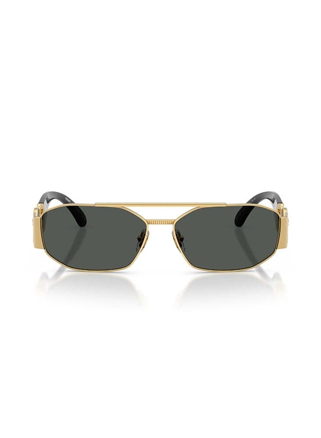 Men VE2287 100287 Full Rim Irregular Sunglasses - Lens Size: 58 mm