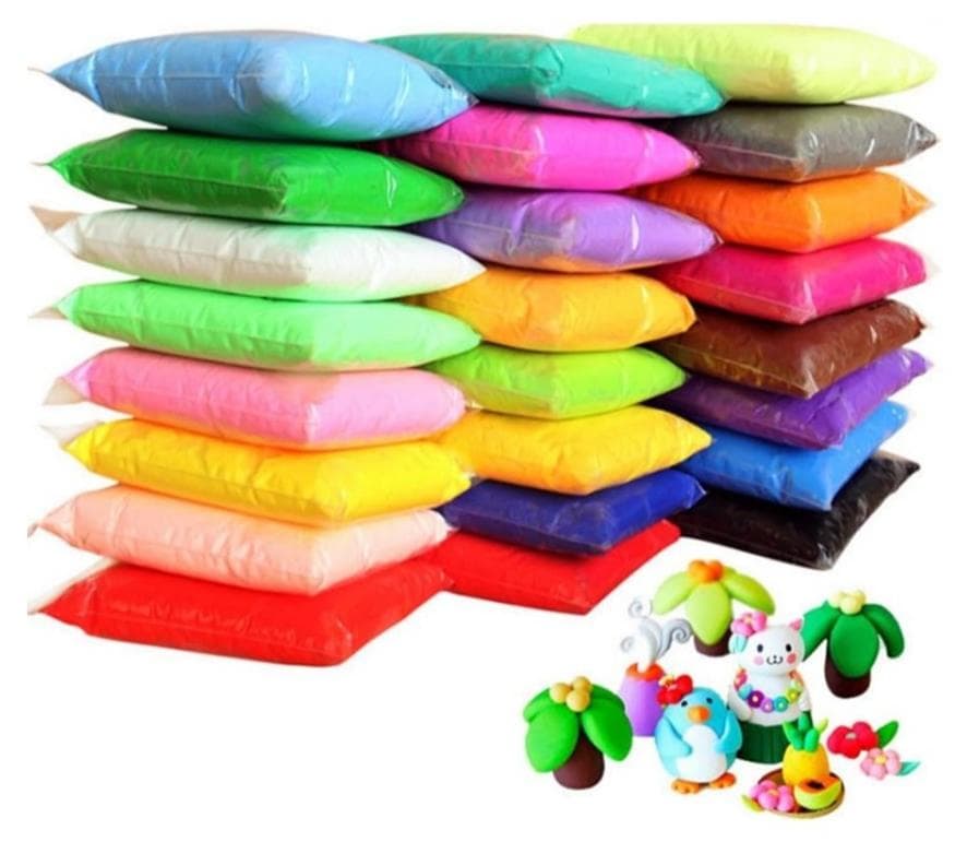 24 air dry polymer clay super soft ultra light foam clay for children