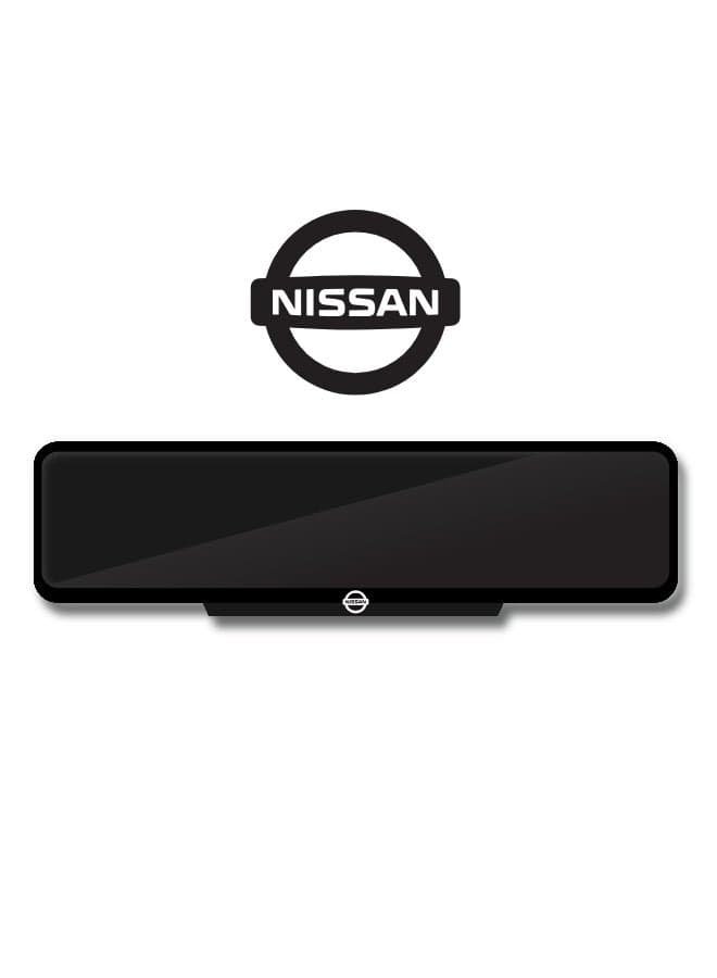 Custom Nissan Logo Number Plate Frame – Clean Black Finish – Available in 3 Sizes – Easy Fixing – Sleek Identity for Nissan Vehicles