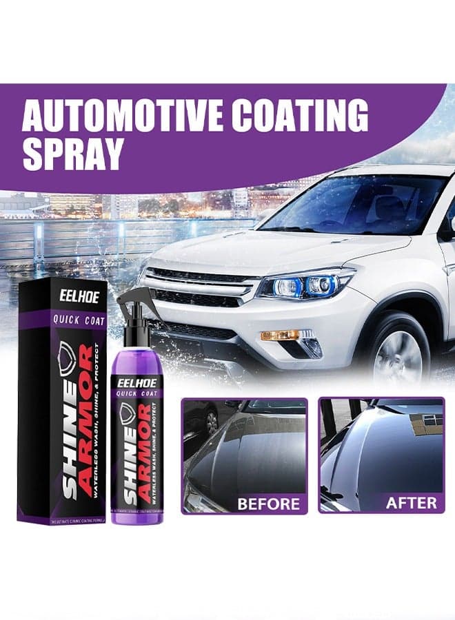 Shine Armor,Fast car Ceramic Coating Spray, Plastic Parts refurbisher, Fast fine Scratch Repair, car Scratch Nano Repair Spray,High Protection Crystal Coating 100ml