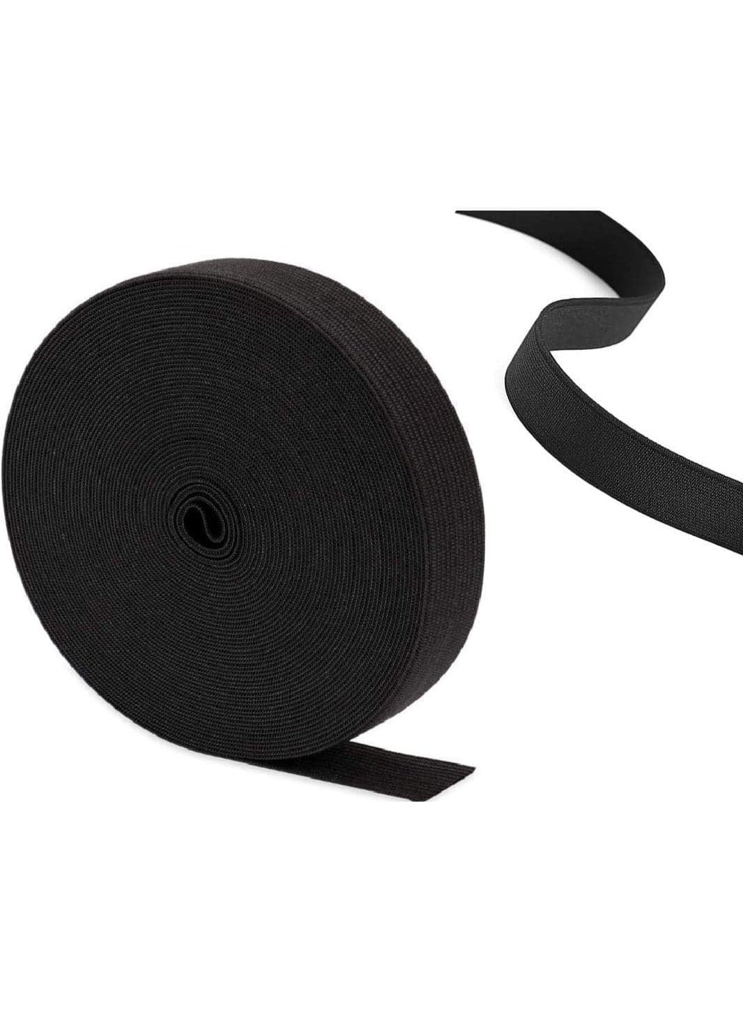 Black Elastic Band for Wigs 1 inch for Sewing Waistband x 11 Yard Spool, Wig Elastic Bands for Melting Lace, High Elasticity