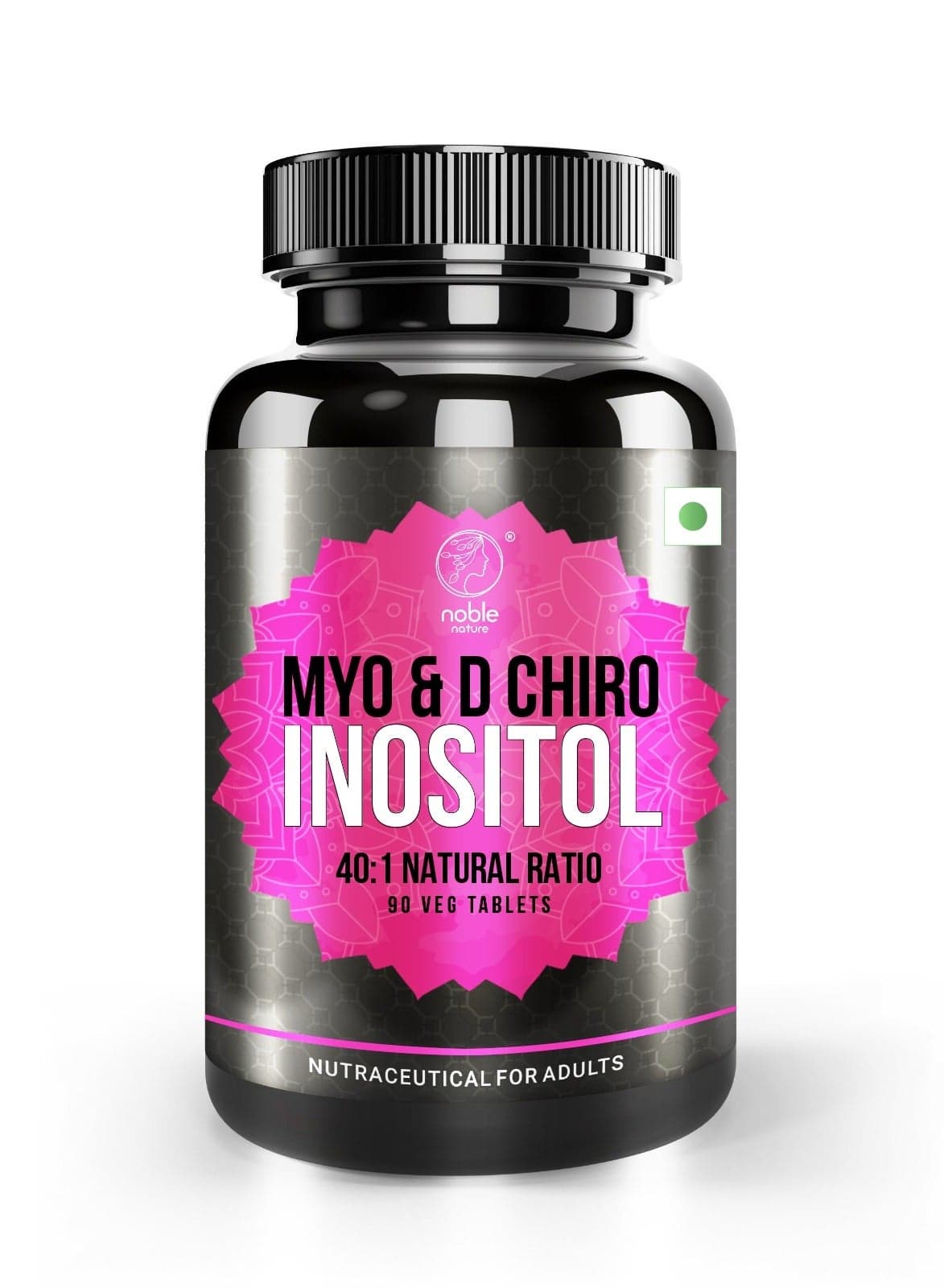 Myo & D-Chiro Inositol, Natural 40:1 Ratio - 90 Veg Tablets for PCOS Balance
