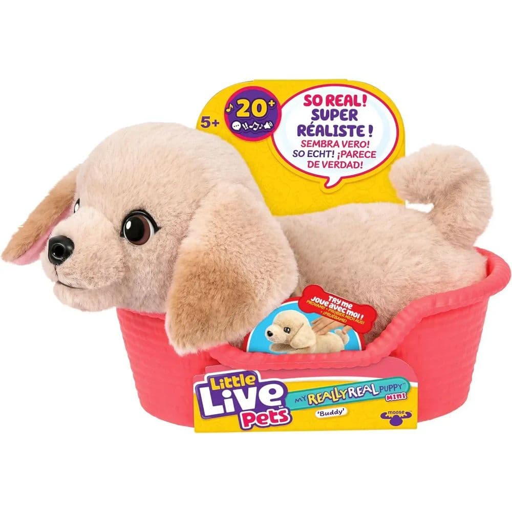 Little Live Pets My Really Real Mini Puppy Buddy Interactive Plush Toy