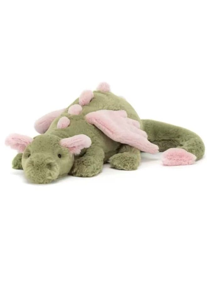 50cm Cute and Soft Sky Dragon Series Plush Toy - Green and Pink