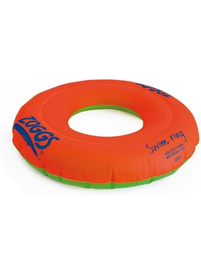 Zoggs Kids Inflatable Training Swim Ring Orange - 2-3 Years