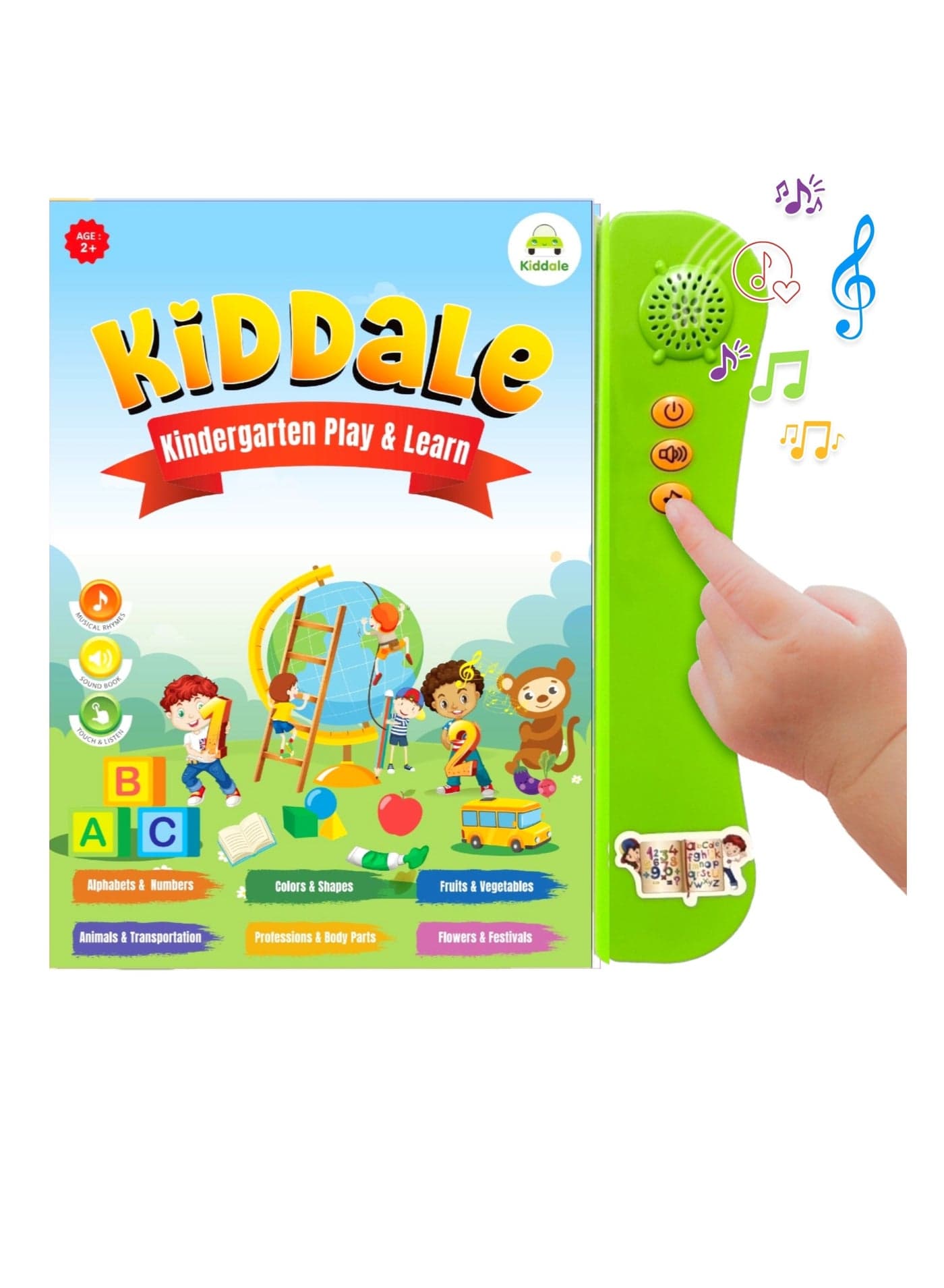 ABC 123 Sound Book Educational Learning Toy| Musical Rhymes, Melody Songs, Audio Stories| Teach ABC Alphabets, 123, Colors,Shapes to your Kid through Sound
