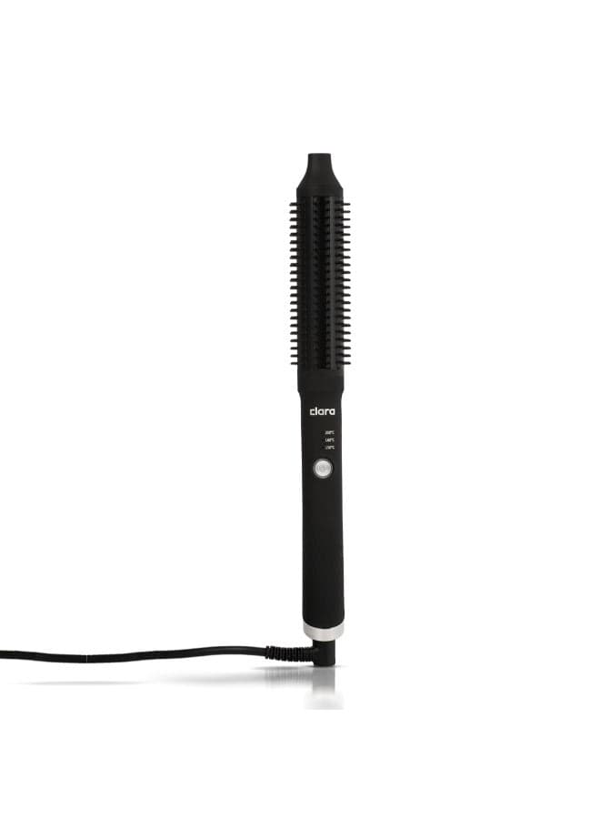 Slim Hot Brush, 3-In-1 Hairstyling For Blowouts, Curls And Straight Hair,Two Functions, One Device Black