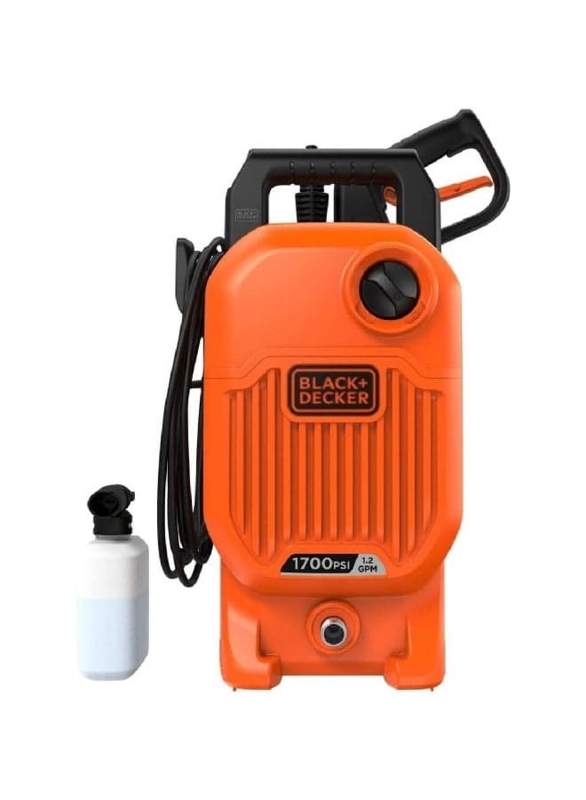 1700W 1800PSI Corded Compact Pressure Washer Orange and Black 30 x 40 x 40 cm BEPW1700-B5