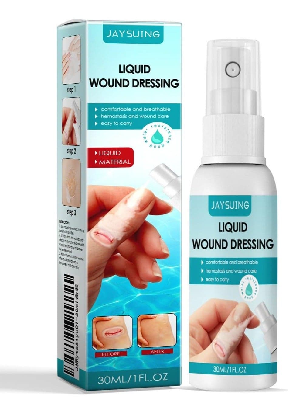 Liquid Plaster Skin Glue Breathable First Aids Spray Waterproof Liquid B and Aid Spray, New Waterproof Liquid B and Aid Spray Breathable Transparent Waterproof Spray Wound Stick Protective
