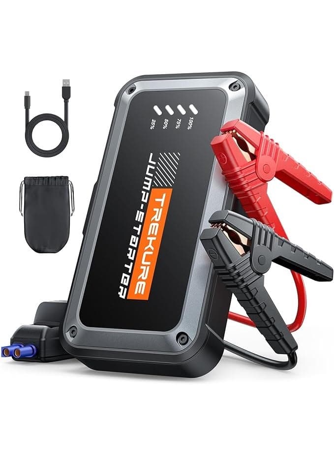 Car Jump Starter 3500A Peak,Car Battery Jump Starter (up to 9.0L Gas/8.5L Diesel Engines) Portable Car Jump Starter Power Bank with with LED Flashlight, Jump Pack with Jump Leads