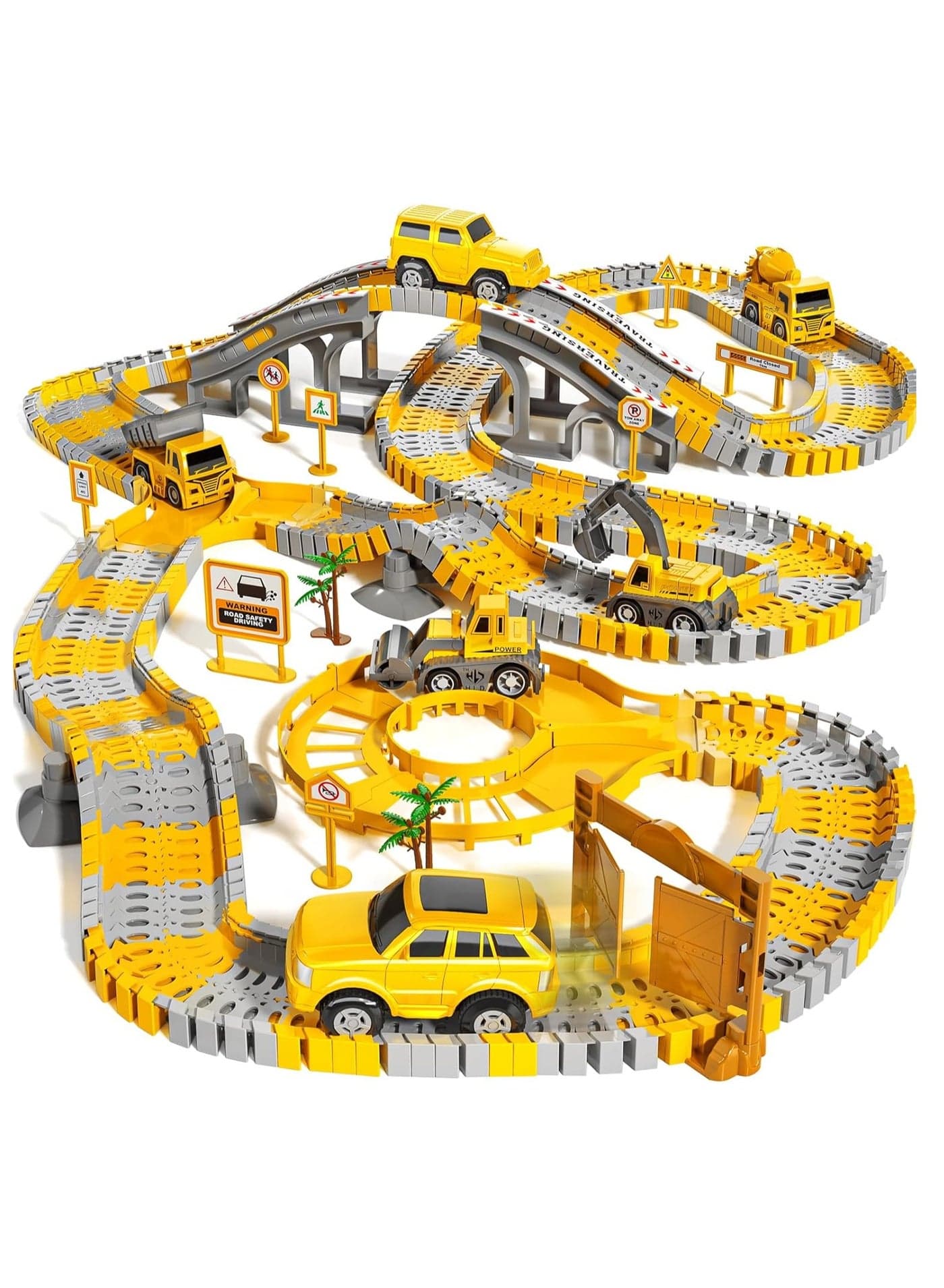 Race Tracks Toys Sets for Boys Kids, Construction Electric toy car , Christmas Birthday Gifts Toys for 3 Year Old Boys and up.(140PCS)
