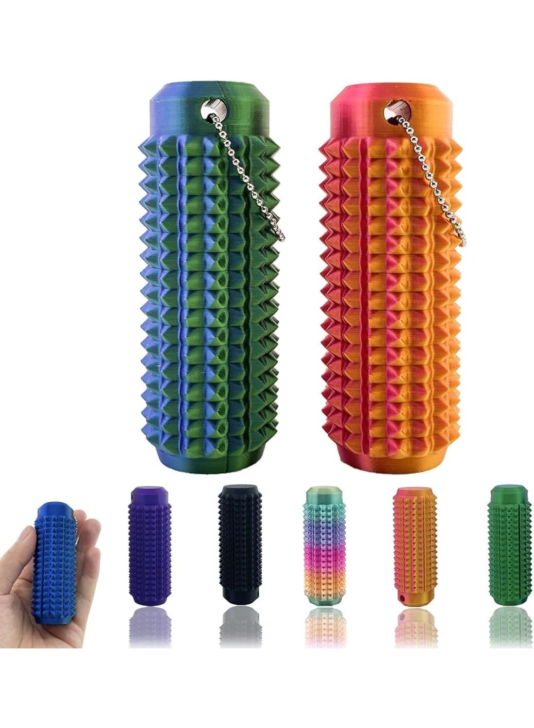 Little Ouchies Fidget, 2 Pcs Fidget Toys Adults, Pocket Mini Fidget Toy for Adults, for Anxiety & Stress Relief, Venting Key Pendant, Fun Novelty Gift for Adults