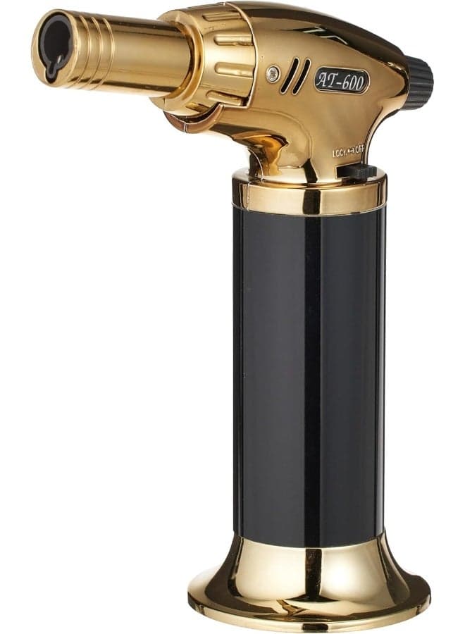 Windproof Gas Lighter, Incense Lighter, Bakhoor Lighter, Jet Lighter For Bbq, Butane Torch, Cooking Torch Culinary Lighter Butane Refillable (Butane Not Included)
