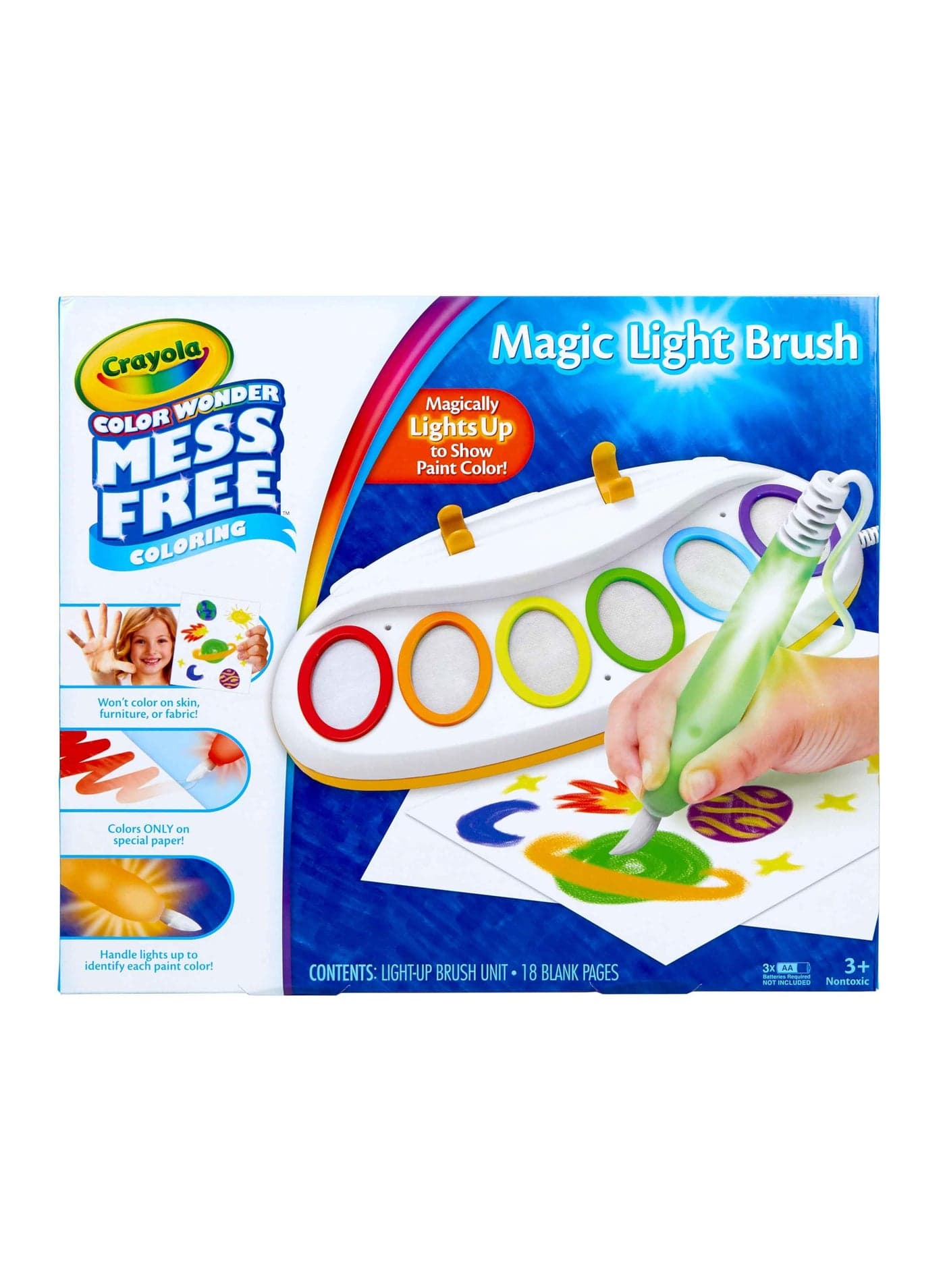 Color Wonder Magic Light Brush, Mess Free Painting