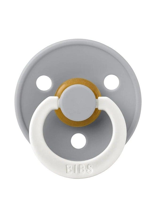 BIBS Pacifier DeLux Colour Glow (Latex), Baby 1-piece 0-6M Cloud Night