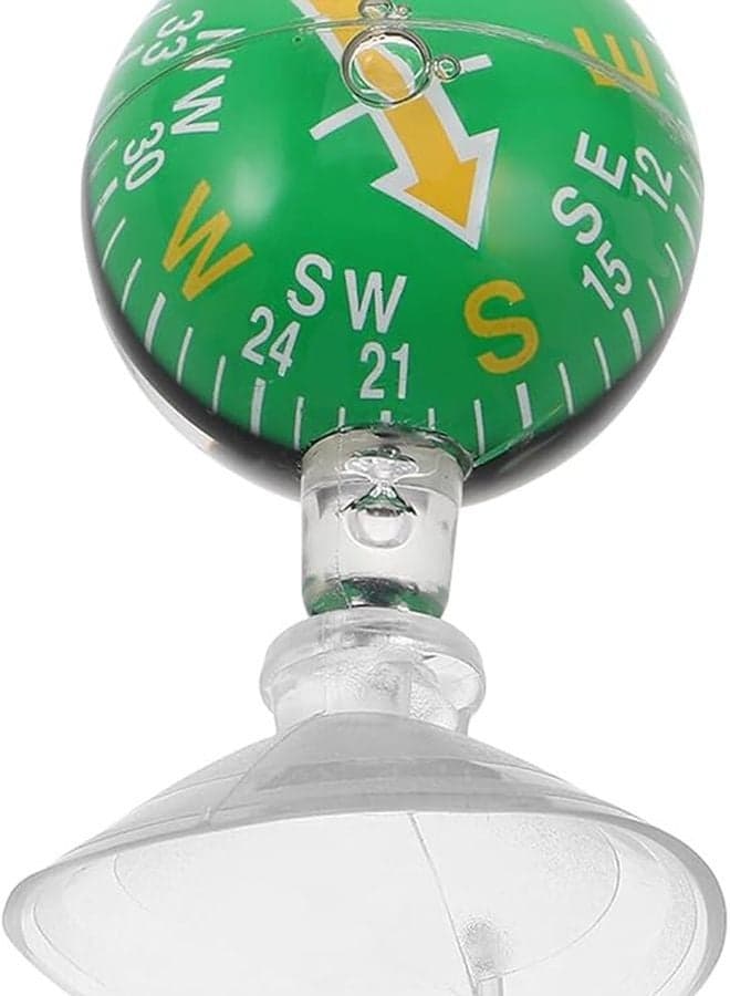 38mm Plastic Car Dashboard Compass With Suction Cup For Vehicle Marine Navigation Outdoor Boating