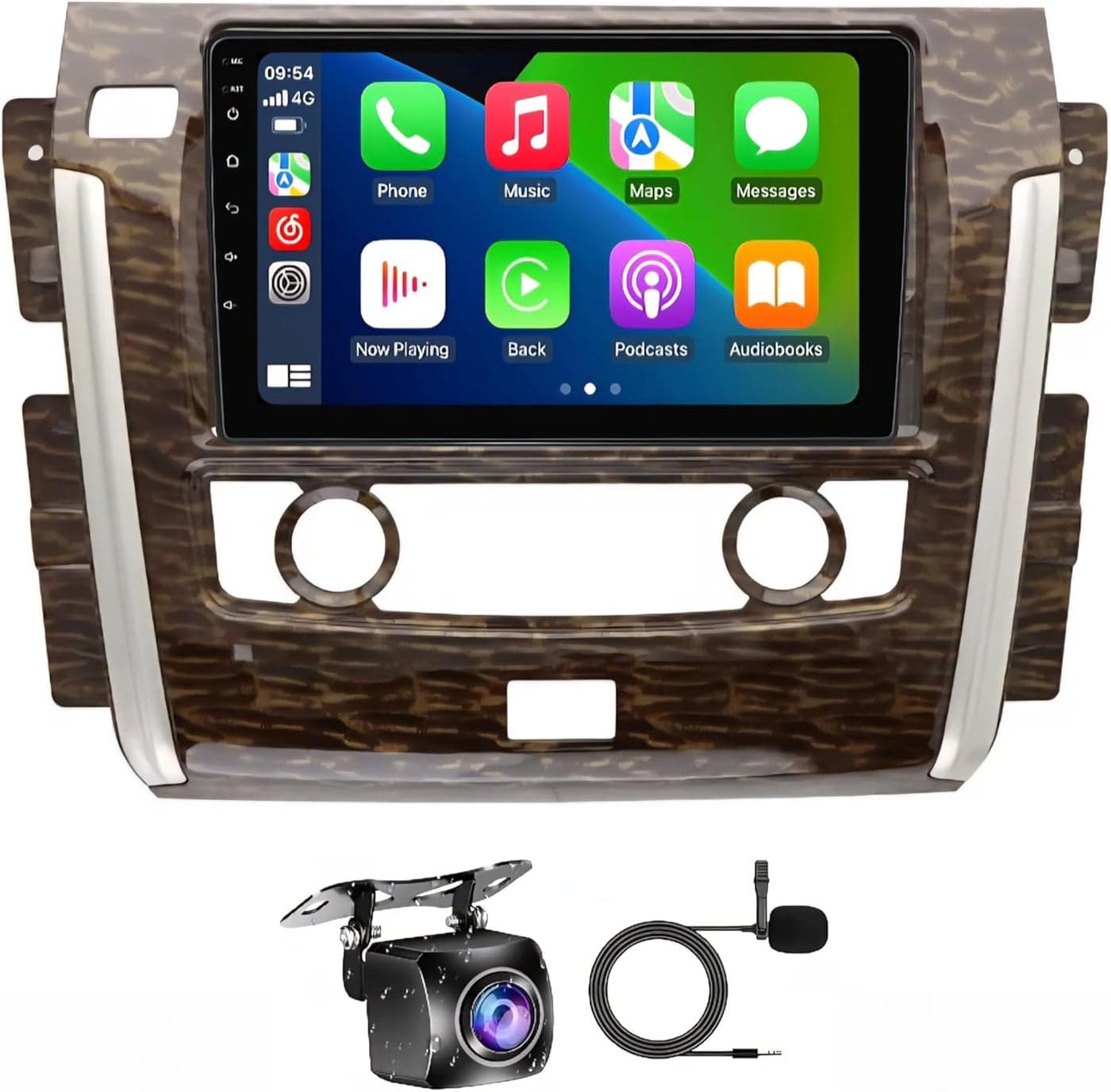 Fit Nissan Patrol Car Stereo Nissan Patrol Y62 Android Screen 2013-2019 With Apple Carplay Android Auto Wireless WiFi DSP FM&AM BT AHD Camera Included Fast Interface (2+32GB Carplay)