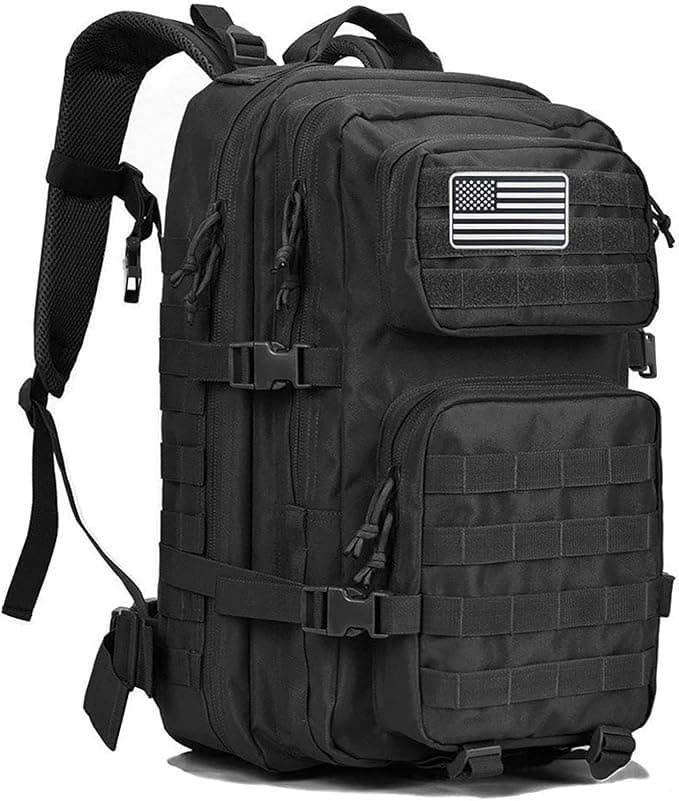 Military Tactical Backpack 45L – Survival Bug Out Rucksack, Molle, Water-Resistant, Multi-Compartment Hiking Camping Bag for Travel, Hunting & Outdoor Adventure