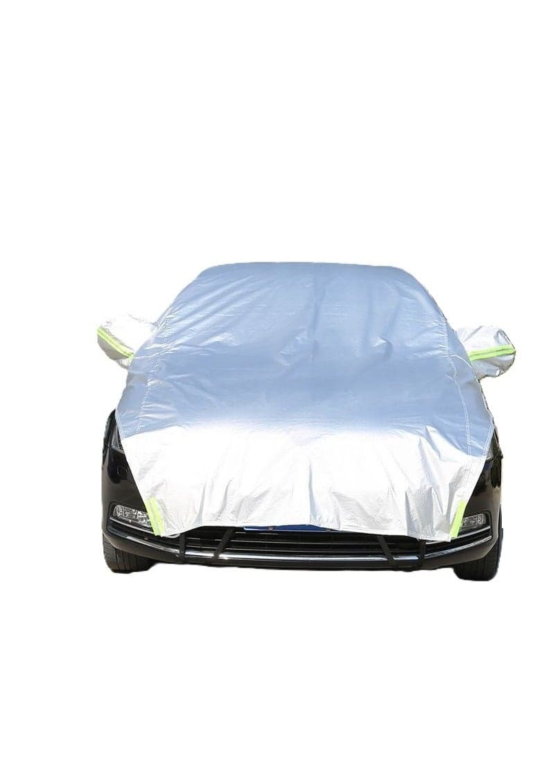 Half Sedan with three compartments Car Body Cover All Weather, Outdoor Indoor for Season Waterproof Dustproof UV Resistant Snowproof Protect Your Windshield and Roof
