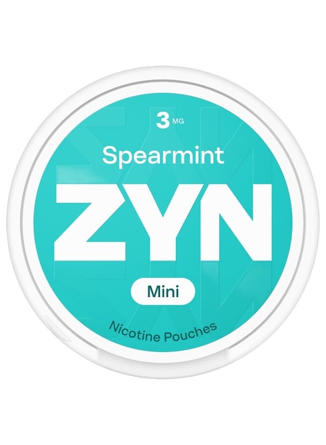 Mini Nicotine Pouch For Quitting Smoking and Tobacco, Spearmint, 3mg, 20 Sachets