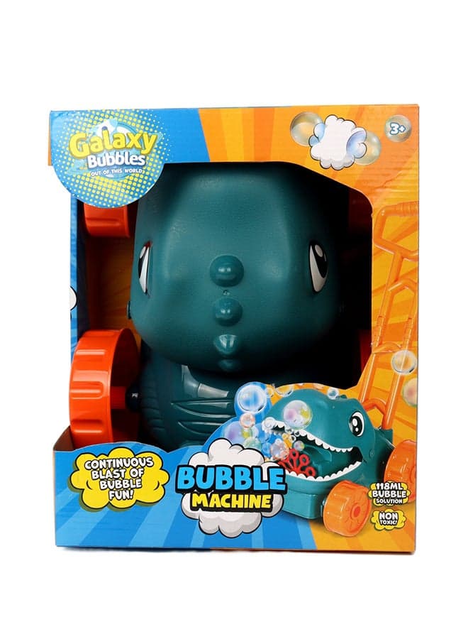 Dino Bubble Mover Toy with 118ml Bubble Solution – Outdoor Fun for Kids