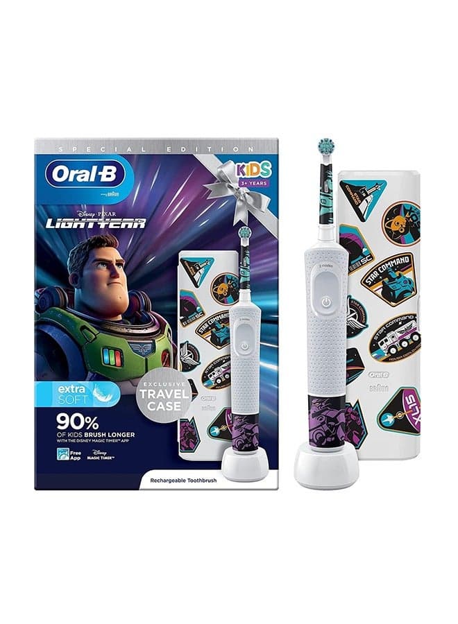 Lightyear Kids Electric Toothbrush For Ages 3+, White