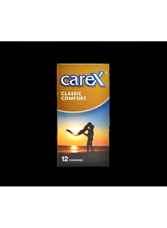 Classic Comfort Condoms | Contoured For Comfort and Pleasure | 12 Count