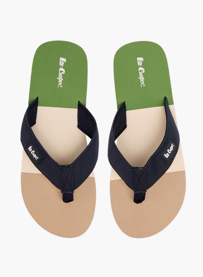 Men Colourblock Flip Flops