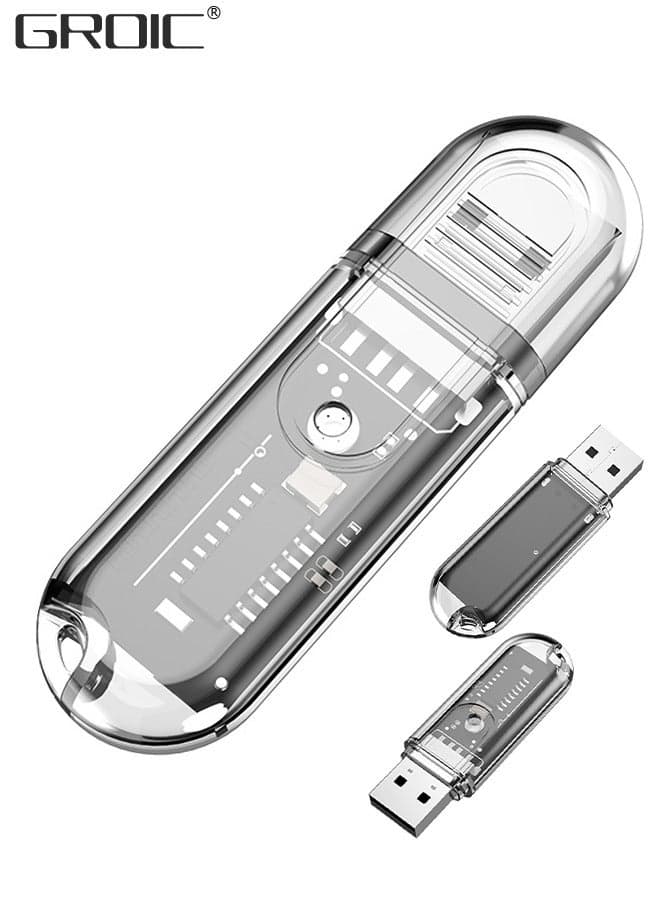 Bluetooth V5.3 Car Adapter, Wireless Bluetooth Car Audio Adapter, USB Input, Mini Portable Bluetooth Music Receiver for Car, Headphones, Home Stereo Hi Res Music Streaming, No Charging Needed