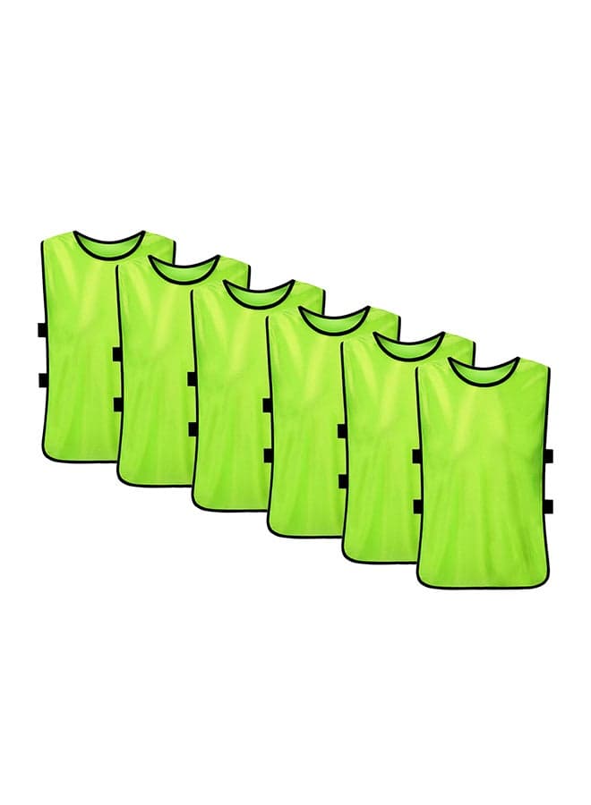 6-Piece Soccer Pinnies Quick Drying Football Vest Set