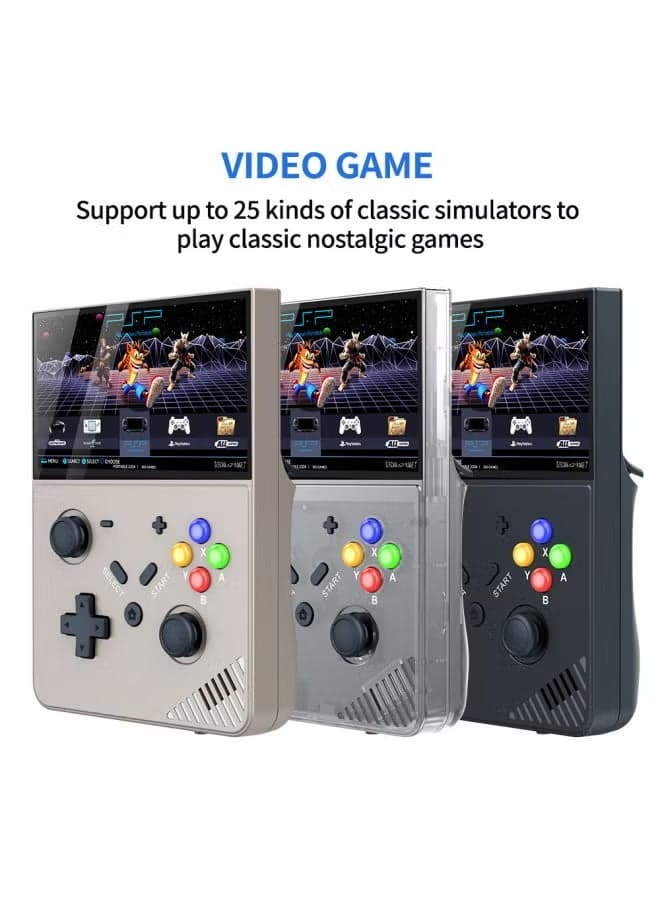 “M18/R43PRO Handheld Game Console with 4.3-Inch 3D Screen, 4K HD Display, and Extensive Game Library – Portable Grey Gaming Device for Home and Travel, Perfect for Retro and Modern Games, Ergonomic Lightweight Pocket-Sized Entertainment (Without Card).”