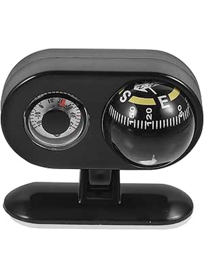 Car Dashboard Compass Thermometer Portable Navigation Accurate Direction Temperature Reading For Car Boat Truck Outdoor Adventure