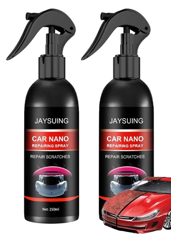 2Pcs Car Scratch Repair Removal Nano Spray Ceramic Coating Car Paint Sealant Car Scratch Remover Repair Protection & Swirl Remover Polish Scratch Removal for Cars Removes Scratch Mark (250ml)