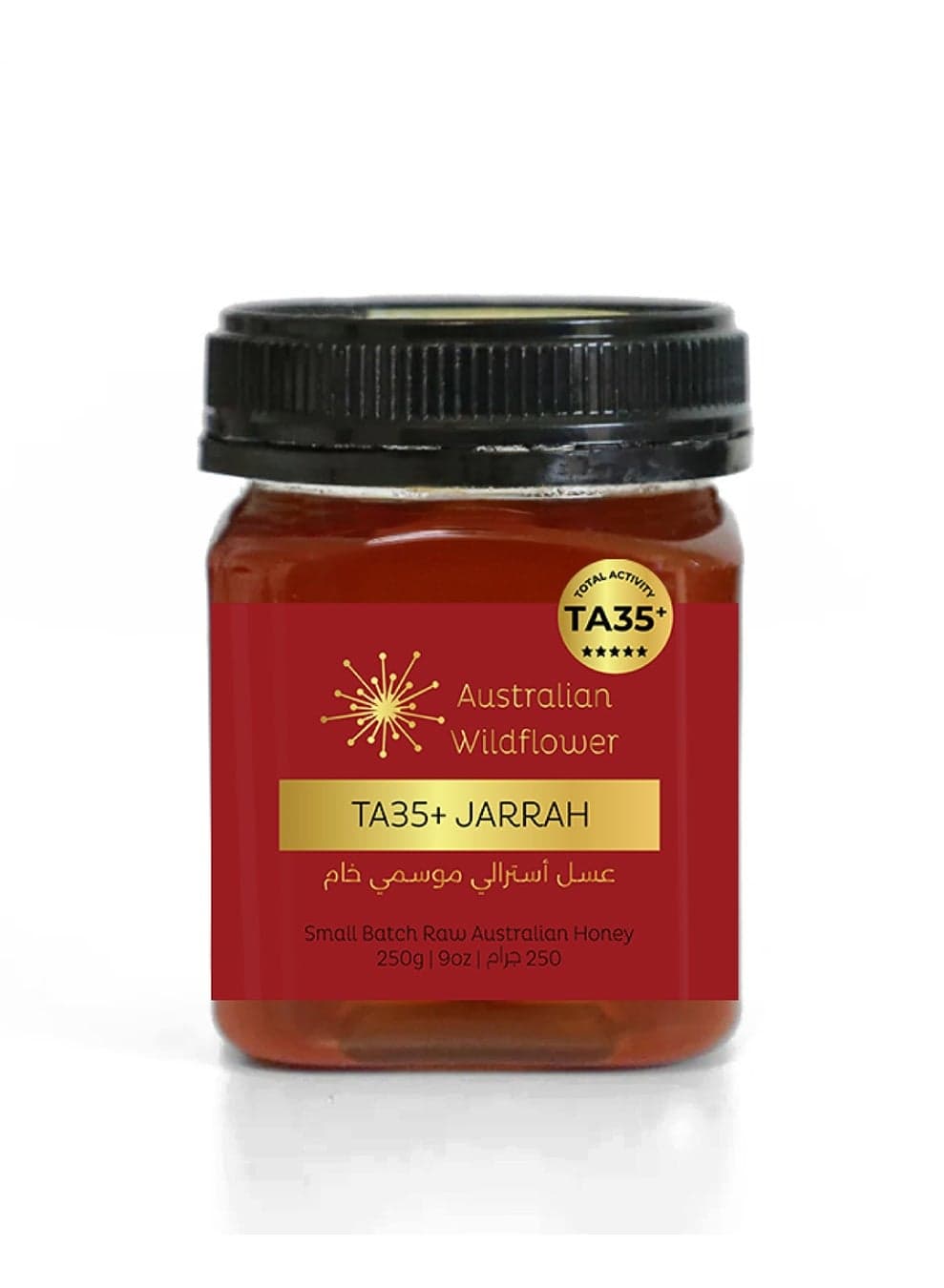 TA35+ Jarrah Raw Honey 250g (MGO 2001+ equiv) - Glyphosate Free, Antioxidant, Antifungal, Low GI, Medicinal, Single Origin