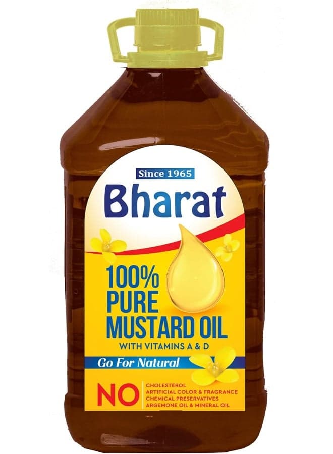 Bharat 100% Pure Mustard Oil with Vitamins A & D