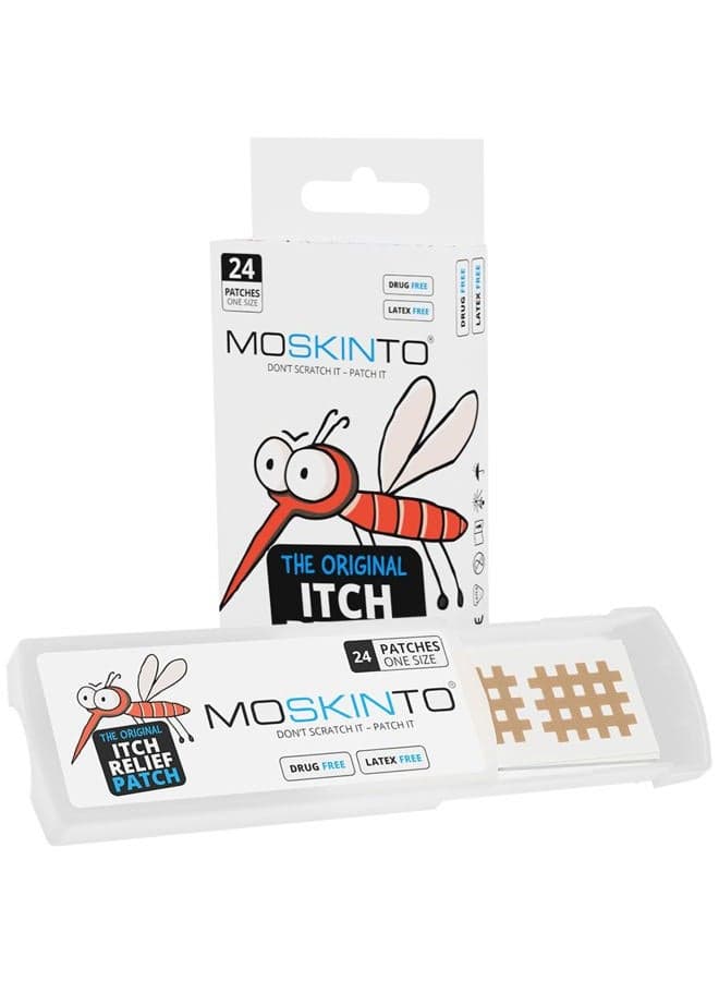 , The Original Mosquito Itch Relief Patches for Kids & Adults, Bug Bite Patches Soothe Swelling & Itching Instantly, Anti Itch Bug Bite Relief, Suction Tool Alternative Travel Pack, 24 Count