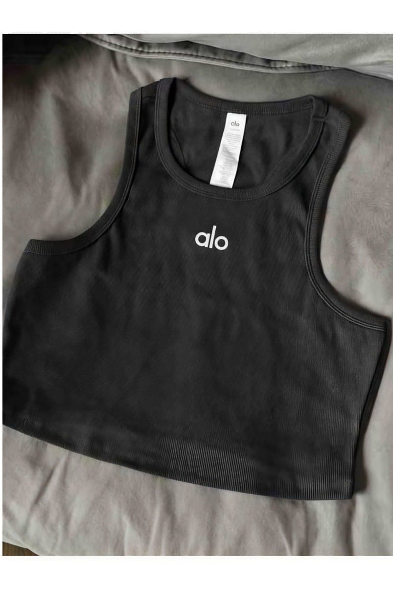 ALO Women's Sports Vest - The Perfect Blend of Comfort and Style(Black)