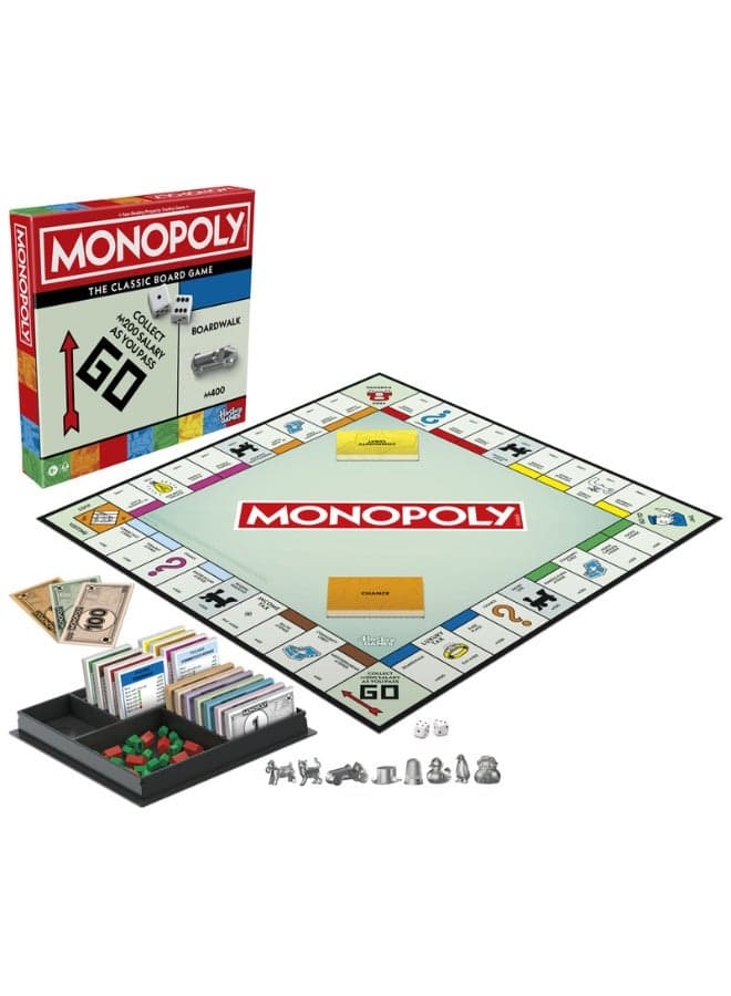 Board Game | Classic Game with Storage Tray and Larger Tokens | Ages 8+ | 2 to 6 Players | Family Games for Kids and Adults | Kids Gifts