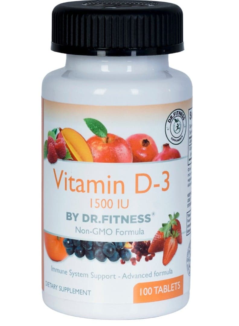 Vitamin D 3 Tablets 1500 IU -100's| Halal, Bone Strength & Immune System Booster | Made in USA
