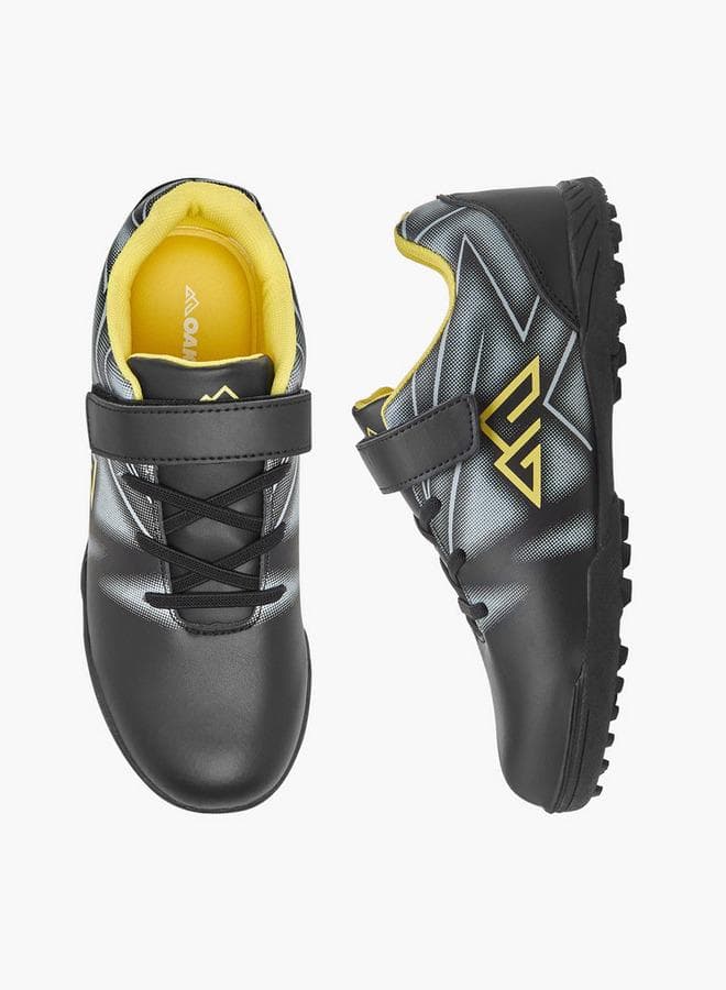 Boys Printed Hook & Loop Football Shoes