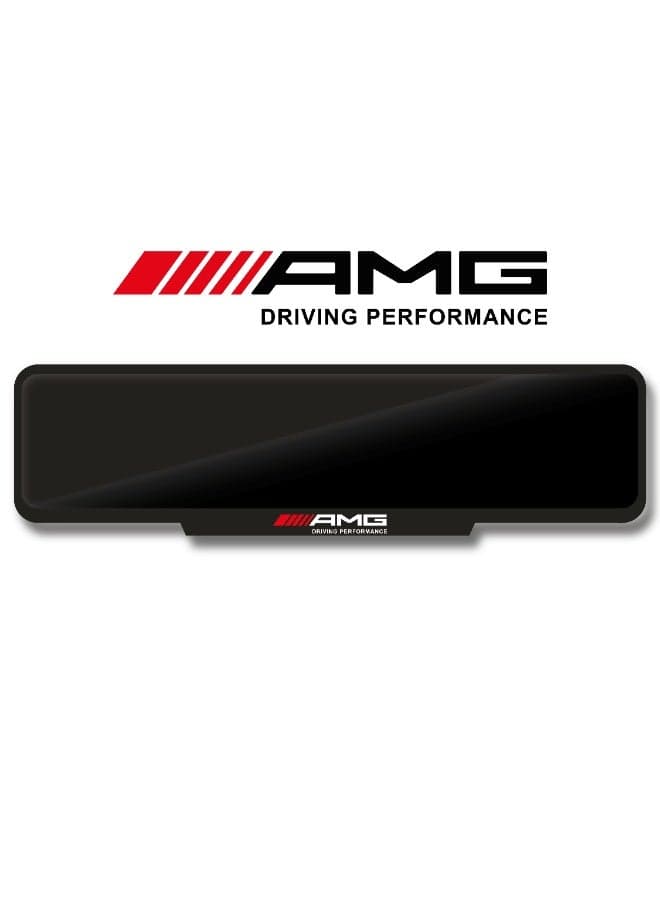 AMG Number Plate Frame – Gloss Black – Driving Performance Logo – Sleek Finish – Easy Tape Fixing – Sport, Square & Long Sizes