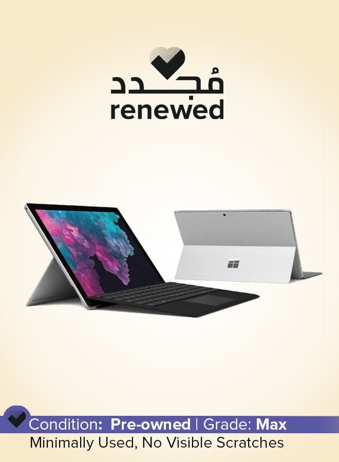 Renewed - Microsoft Surface Pro 6 2 in 1 Laptop With 12.3-Inch Touch Screen Display,Intel Core i5/8th Gen/8 GB RAM/256 GB SSD/Windows 10 Pro English Silver