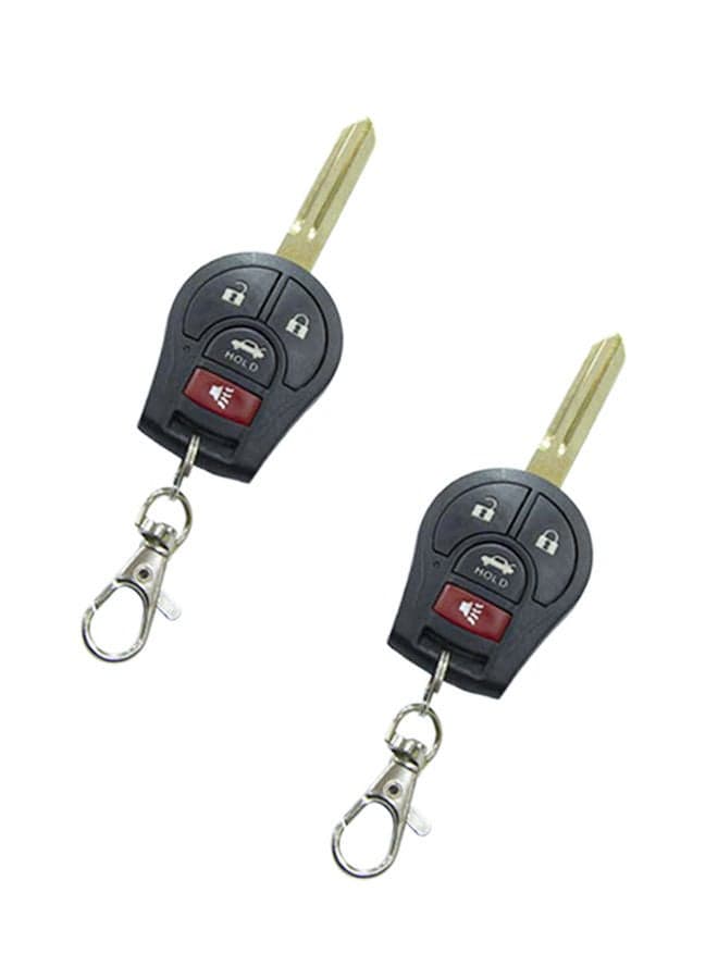 Platinum Pack of 2 Universal Remote Control NS215 Keyless Entry Systems | Car Door Lock/Unlock, and Trunk Release | with Physical Key